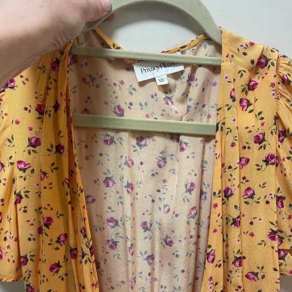 REVOLVE Privacy Please Front Tie Floral Bodysuit - Picture 3 of 3